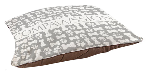 Gray Bones Dog Bed