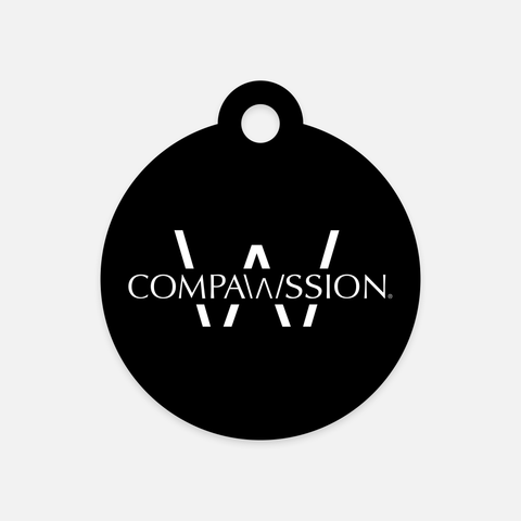Compawssion Pet Tag (Black)