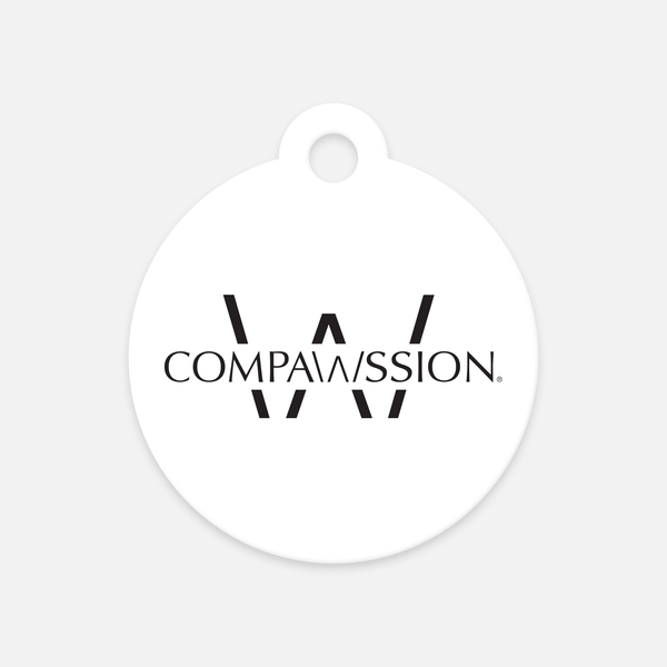 Compawssion Pet Tag (White)