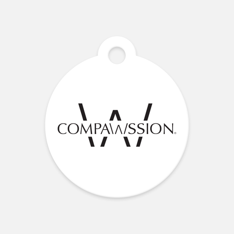 Compawssion Pet Tag (White)