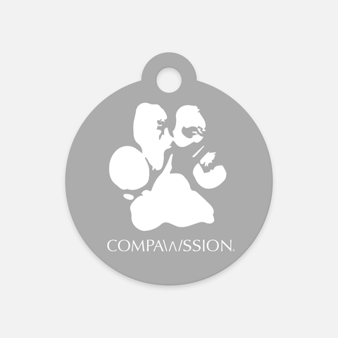 Compawssion Paw Print Pet Tag