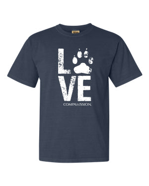 Love Paw Unisex T-Shirt (Denim)