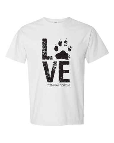 Love Paw Unisex T-Shirt (White)