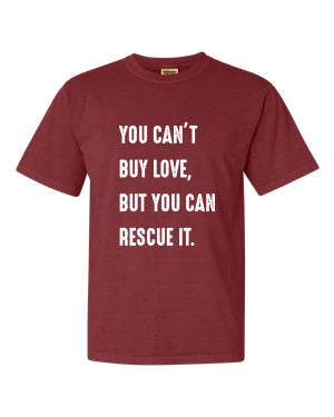 Can't Buy Love Unisex T-Shirt (Brick)