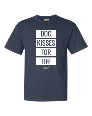 Dog Kisses Unisex T-Shirt (Denim)