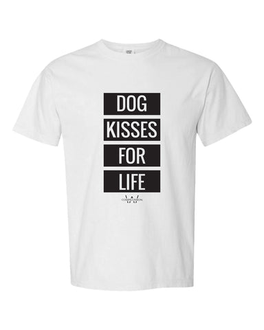 Dog Kisses Unisex T-Shirt (White)