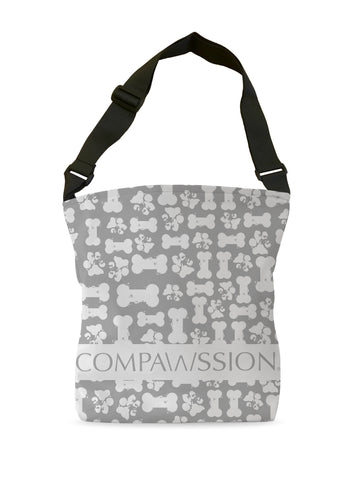 Gray Bones Tote Bags